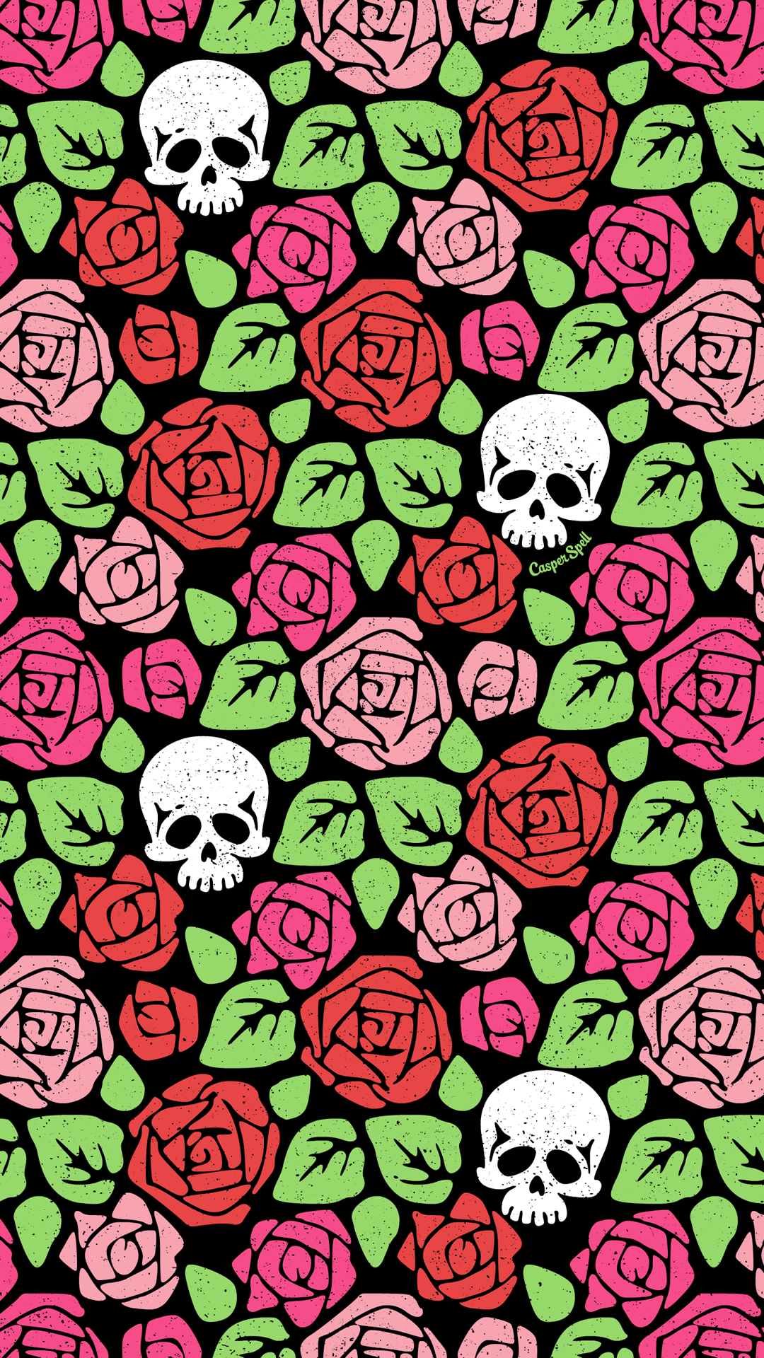 1080x1920 rose & Skull Garden” Pattern For You Feel Free To