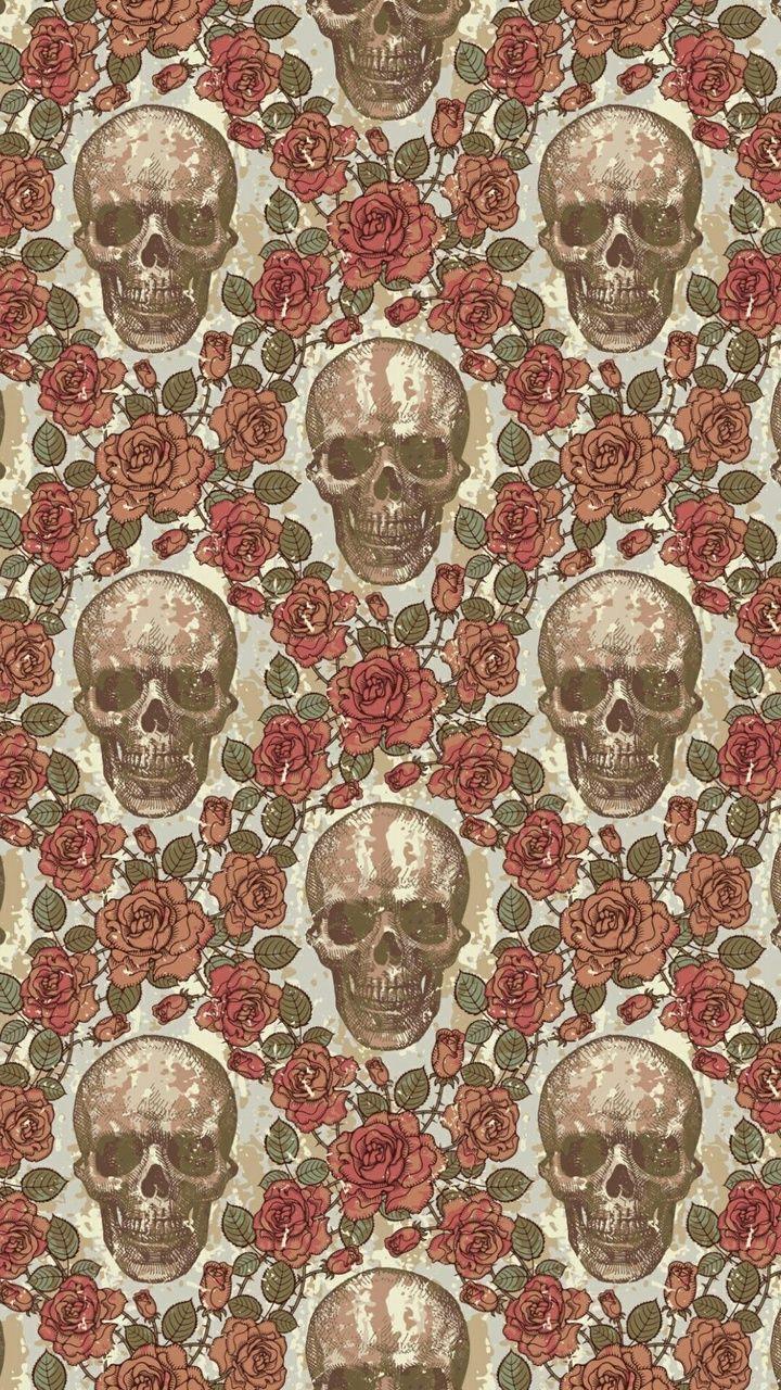 Skulls and Flowers Wallpapers - Top Free Skulls and Flowers Backgrounds