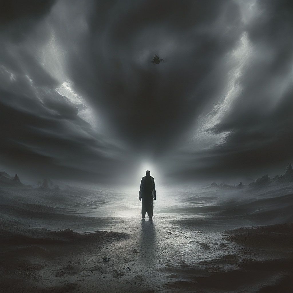 1024x1024 A frightening picture of emptiness darkness fear fright oppression
