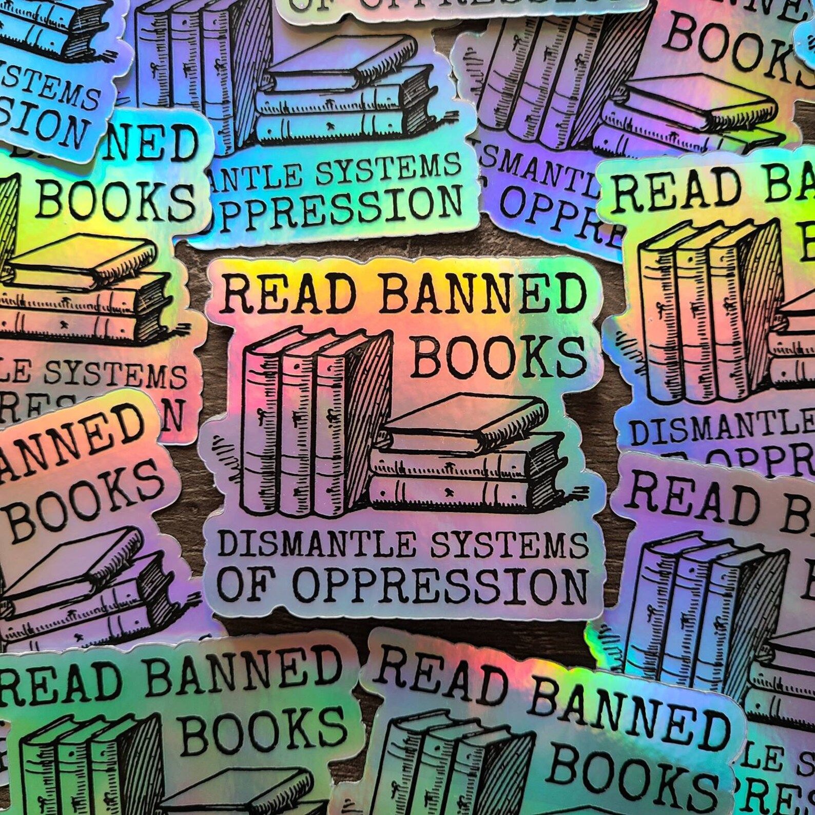 1588x1588 Drink Tea Read Books Be Happy Drink Tea, Read Books And Dismantle Systems Of Oppression Funny Group: B200