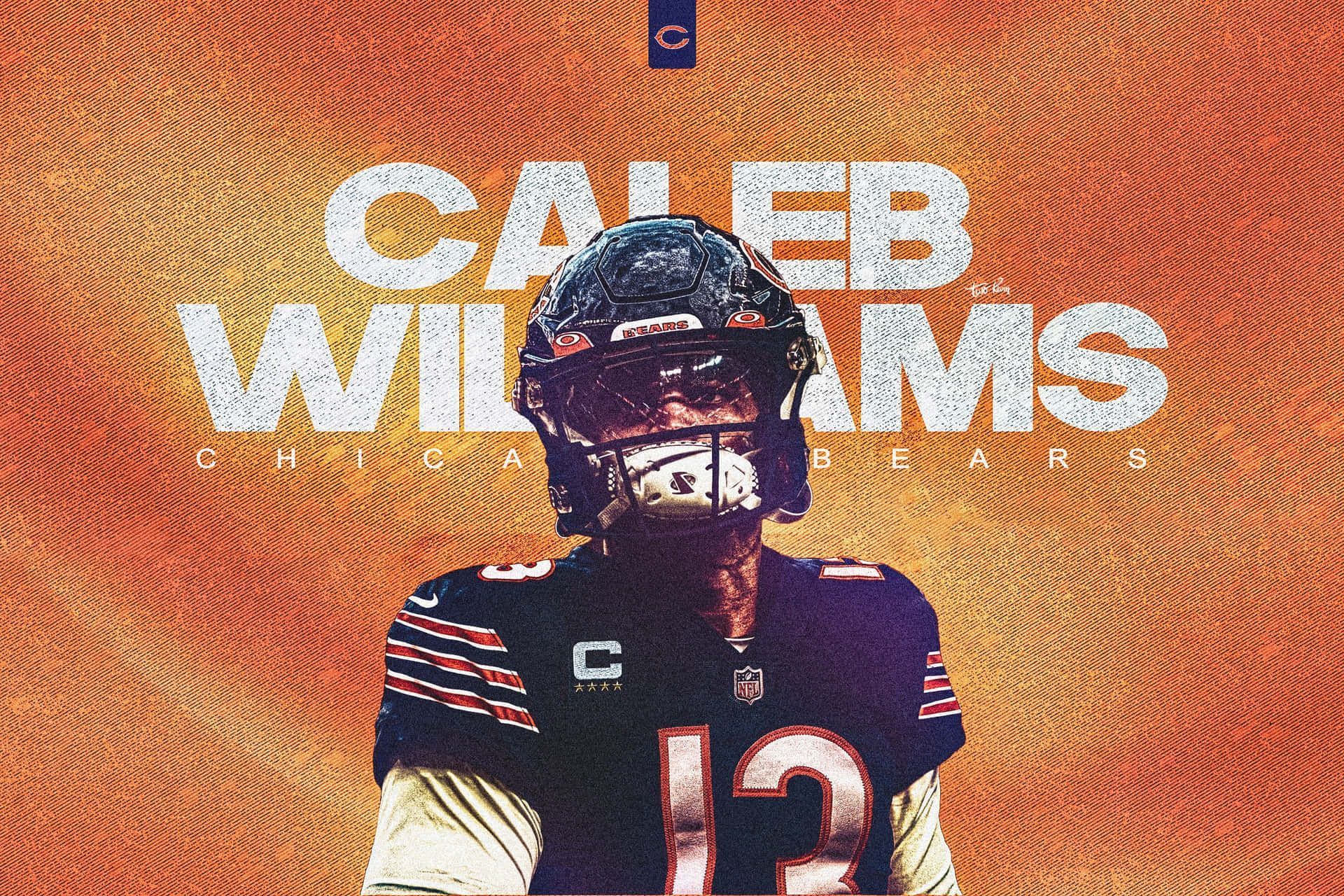 1920x1280 Download Caleb Williams Chicago Bears Artwork Wallpaper