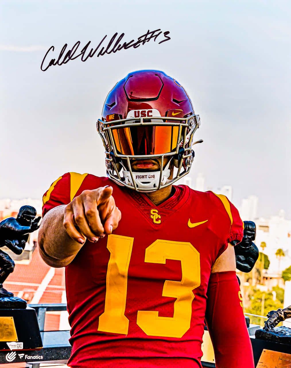 1014x1280 Download Caleb Williams U S C Football Quarterback Wallpaper
