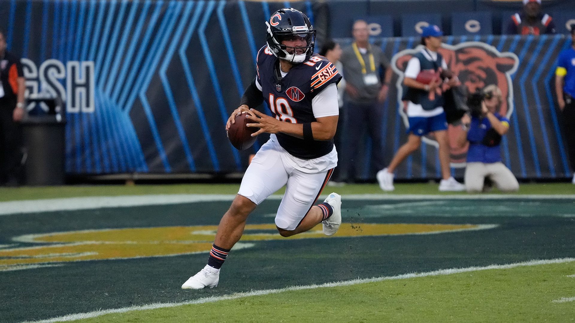 1920x1080 Caleb Williams Bills Preseason. Marquee Sports Network of the Cubs, Bears, Red Stars