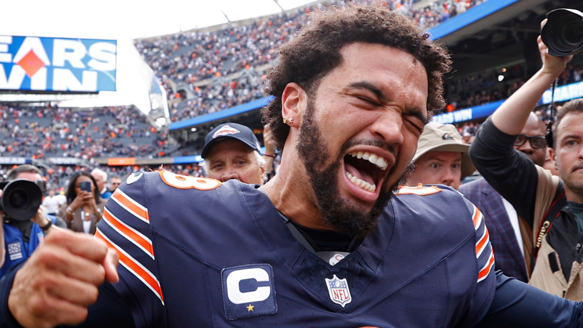 2048x1152 Caleb Williams keeping receipts as Chicago Bears quarterback looks to light up London against Jacksonville Jaguars