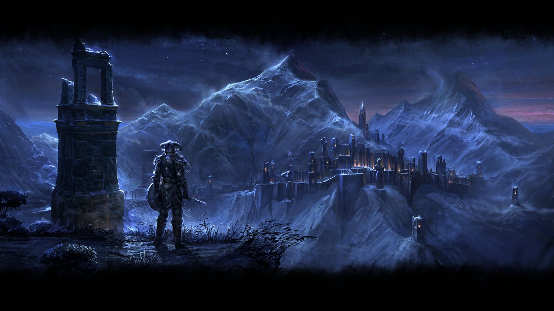 1920x1080 resolution. red and black pagoda illustration, Silkroad Online, fantasy city, video games HD wallpaper