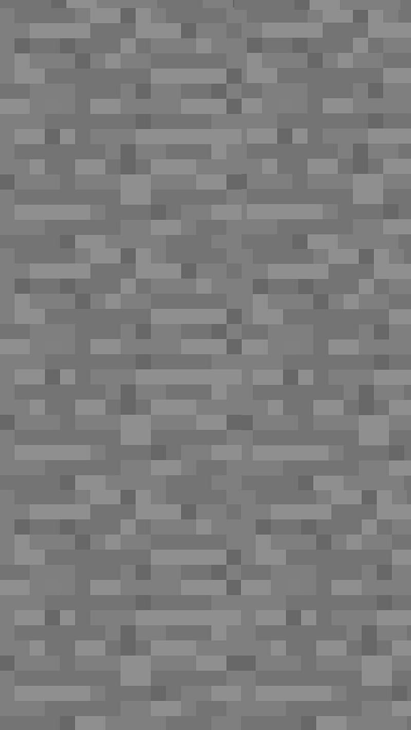 800x1422 Minecraft stone wall, game minecraft, gris, stone, wall, HD phone wallpaper