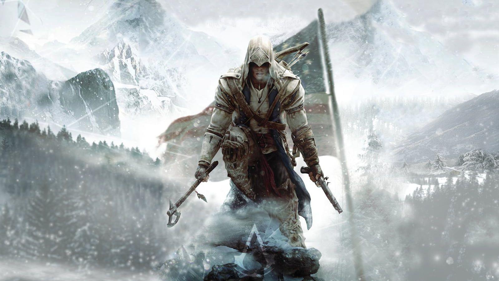 1600x900 Assassin's Creed digital wallpaper, Assassin's Creed III, Connor