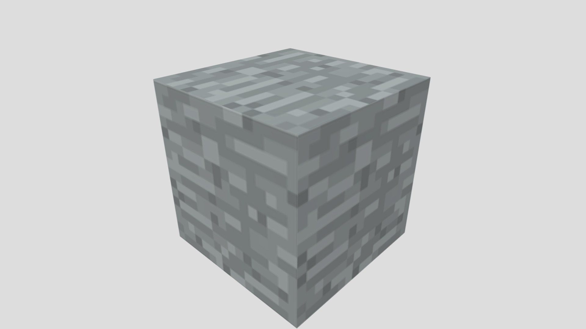 1920x1080 Minecraft Stone Block Free 3D Model By Momo [3678d5f]