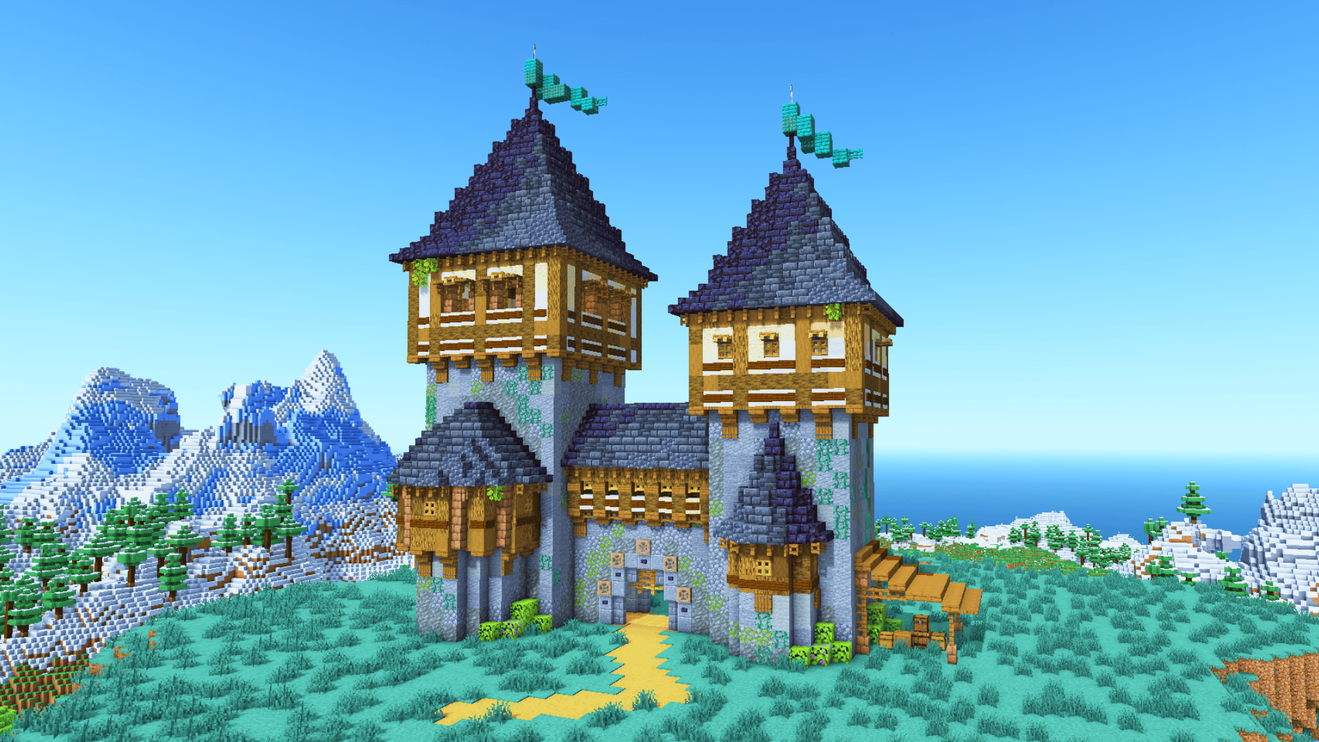 1920x1080 Minecraft Stonewill KeepD Guide Charliecustard Builds