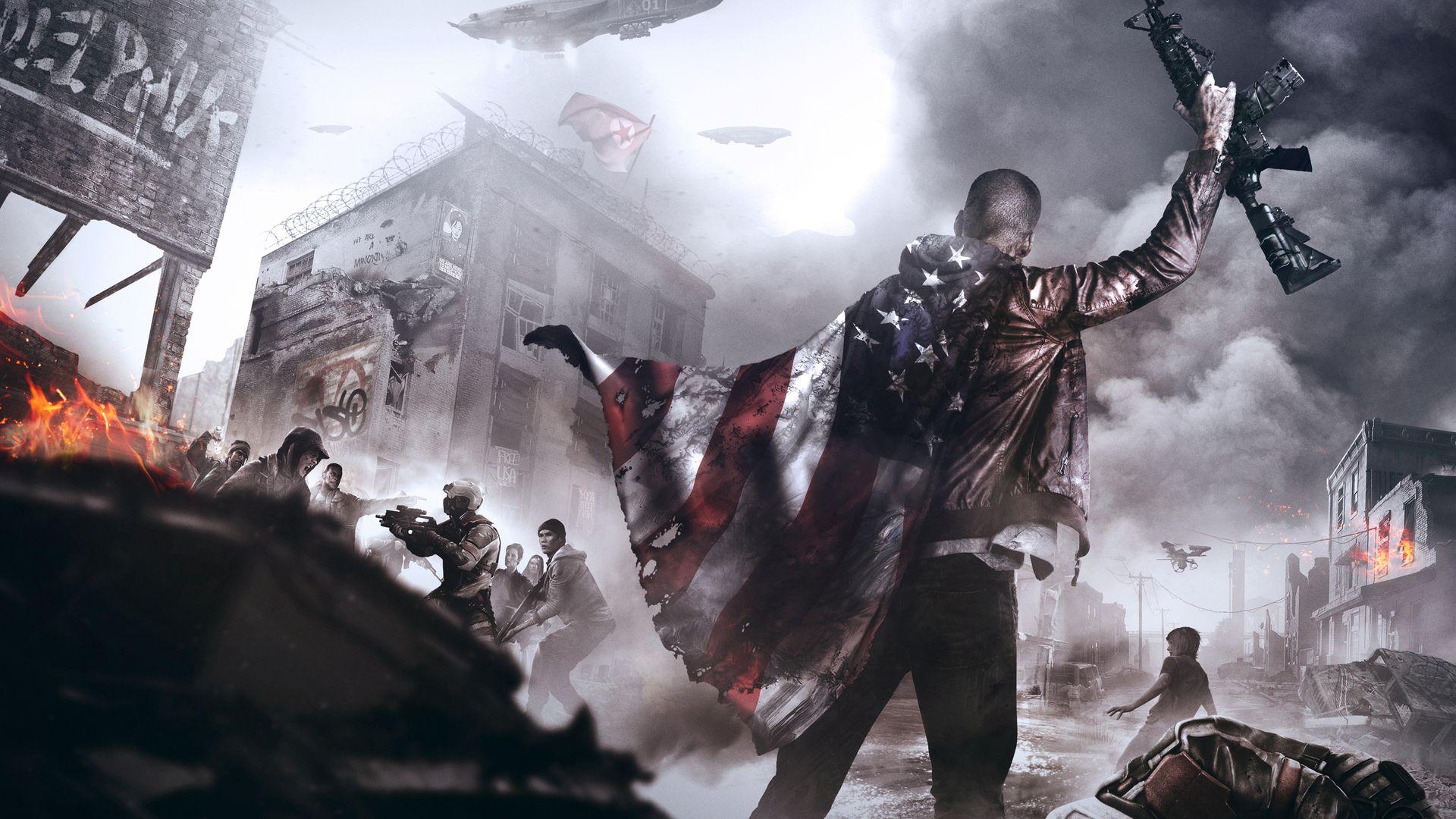 1920x1080 Rebel dressed in the American flag Wallpaper from Homefront