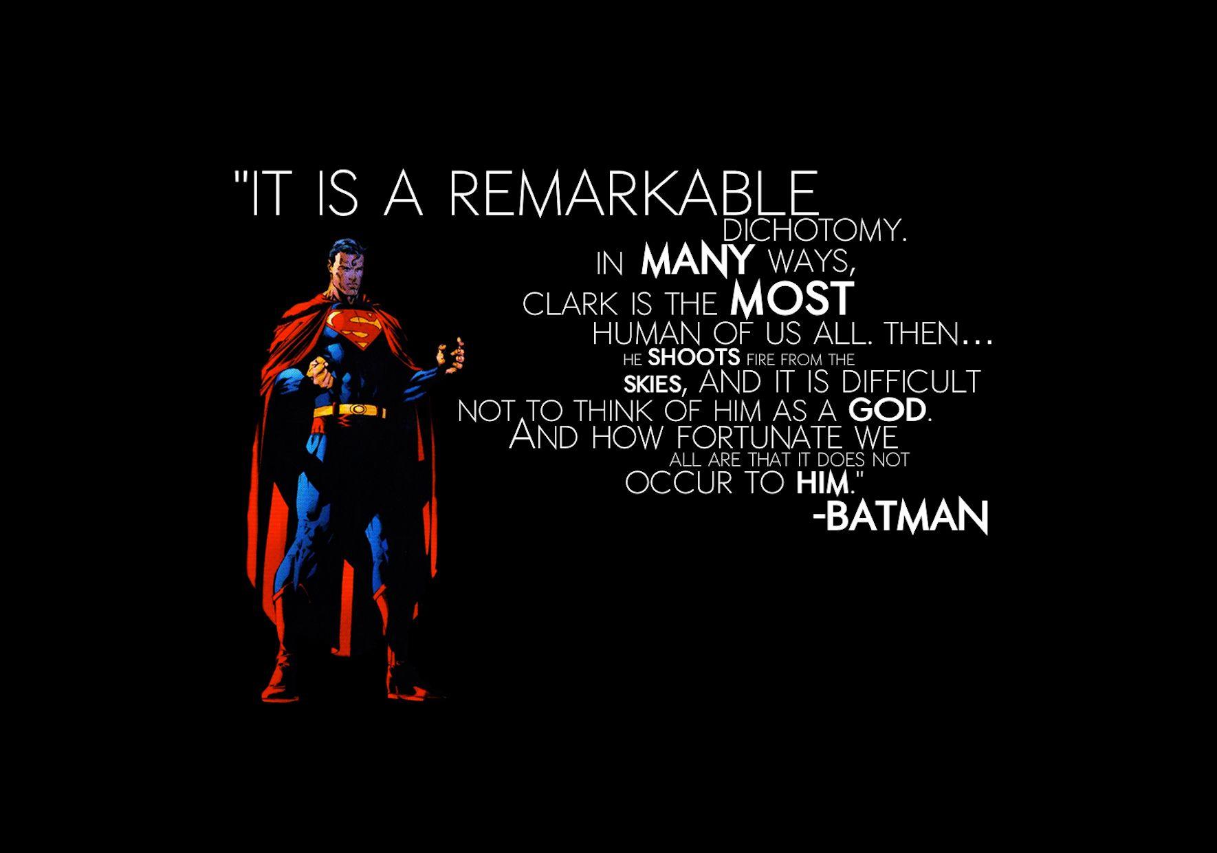 1770x1240 Batman, DC Comics, Superman, trích dẫn, hình nền siêu anh hùng