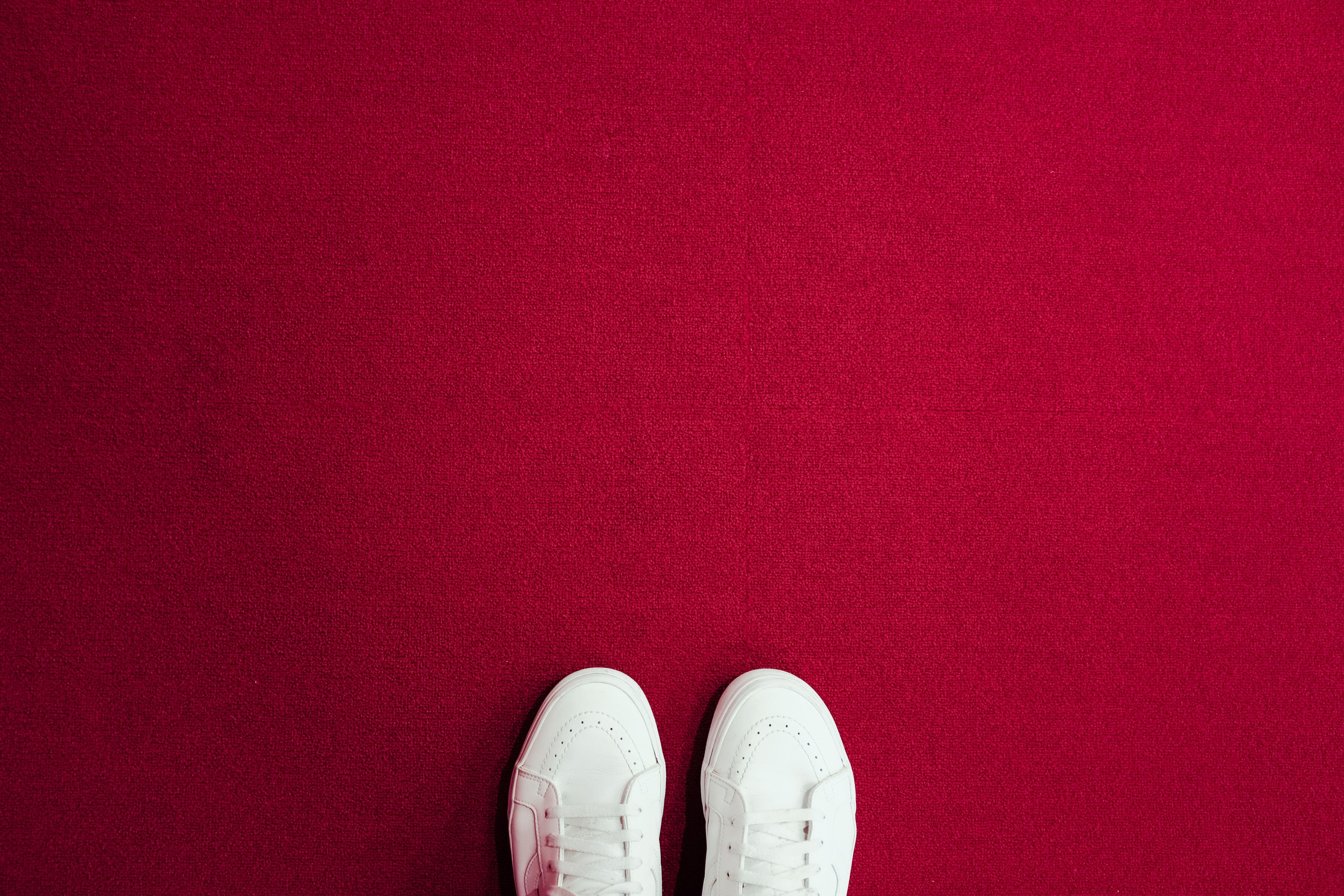 6000x4000 6000x4000 #red background, #sneakers, #step, #pure