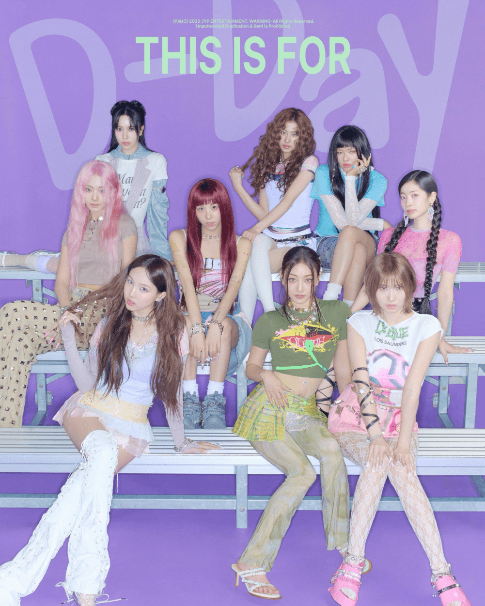 1001x1251 TWICE Embraces The Retro Vibe In 'D Day' Poster For 'THIS IS FOR'