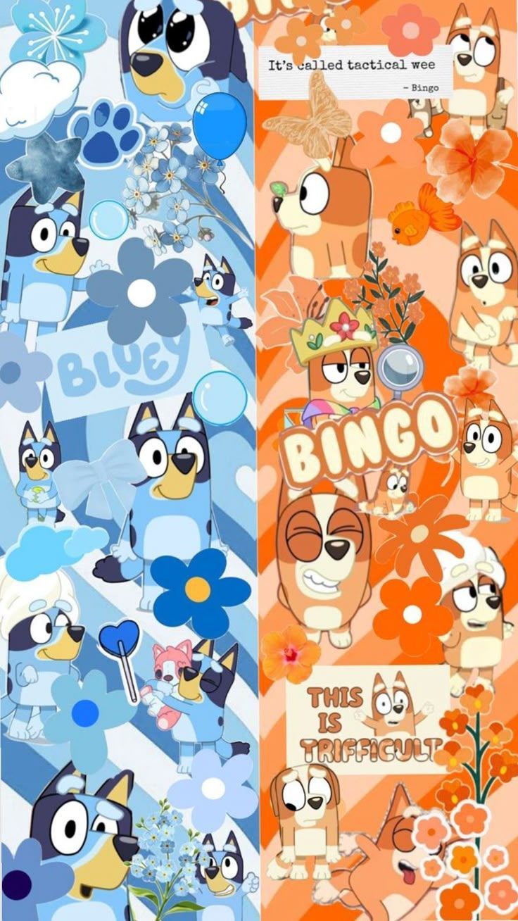 736x1308 Funny lockscreen. Bingo funny, Halloween wallpaper cute, Bluey and bingo wallpaper