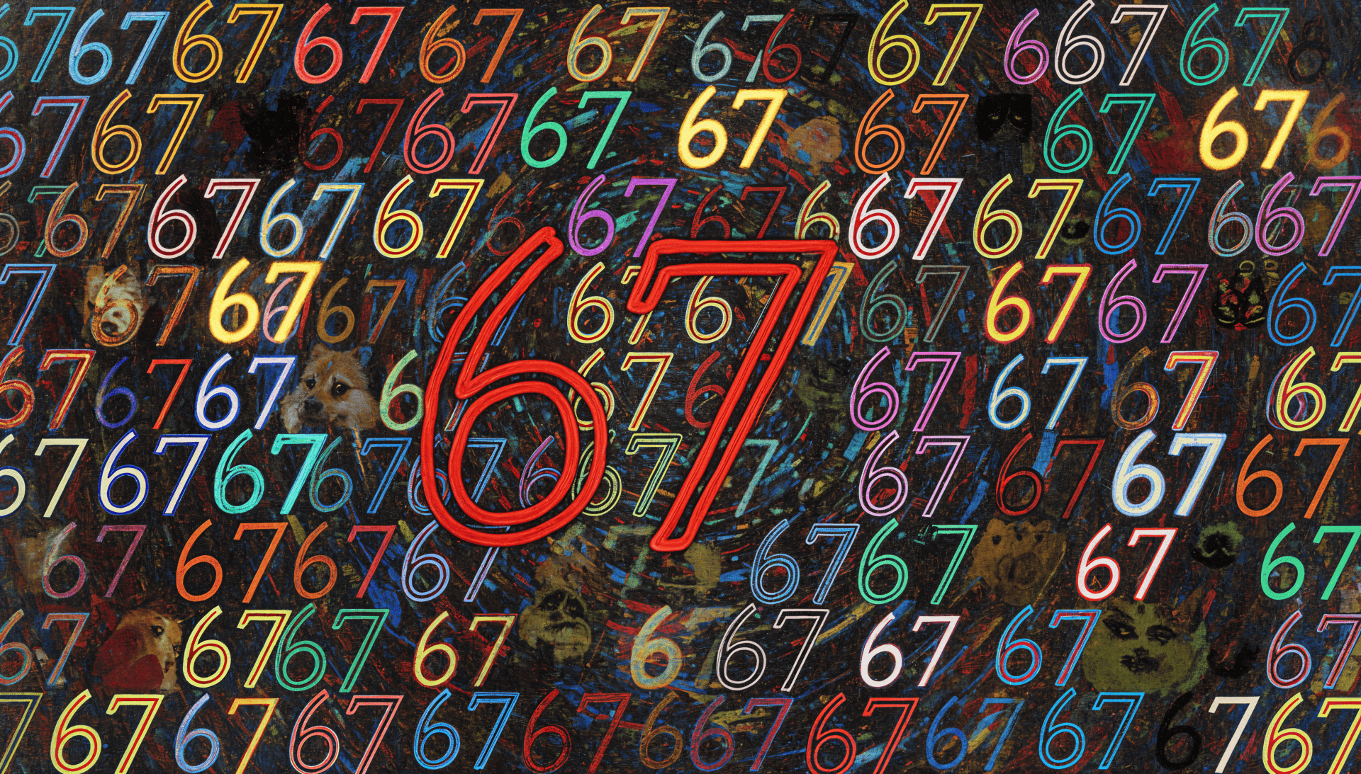 1920x1093 Meme: 4K Ultra HD Neon Number Explosion Wallpaper