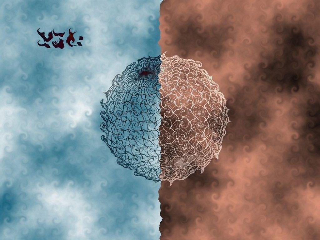 1024x768 Fractal Ball Two Color < Abstract < Gallery < Desktop Wallpaper