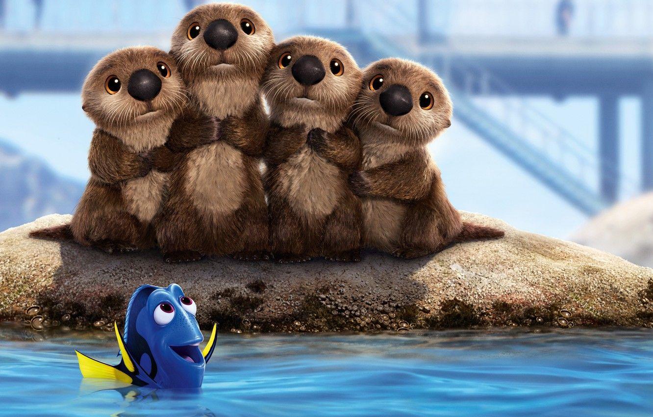 1332x850 Wallpaper kawaii, cinema, animation, wallpaper, Disney, Pixar, sea, bridge, water, cartoon, movie, animal, fish, film, cute, bay image for desktop, section фильмы