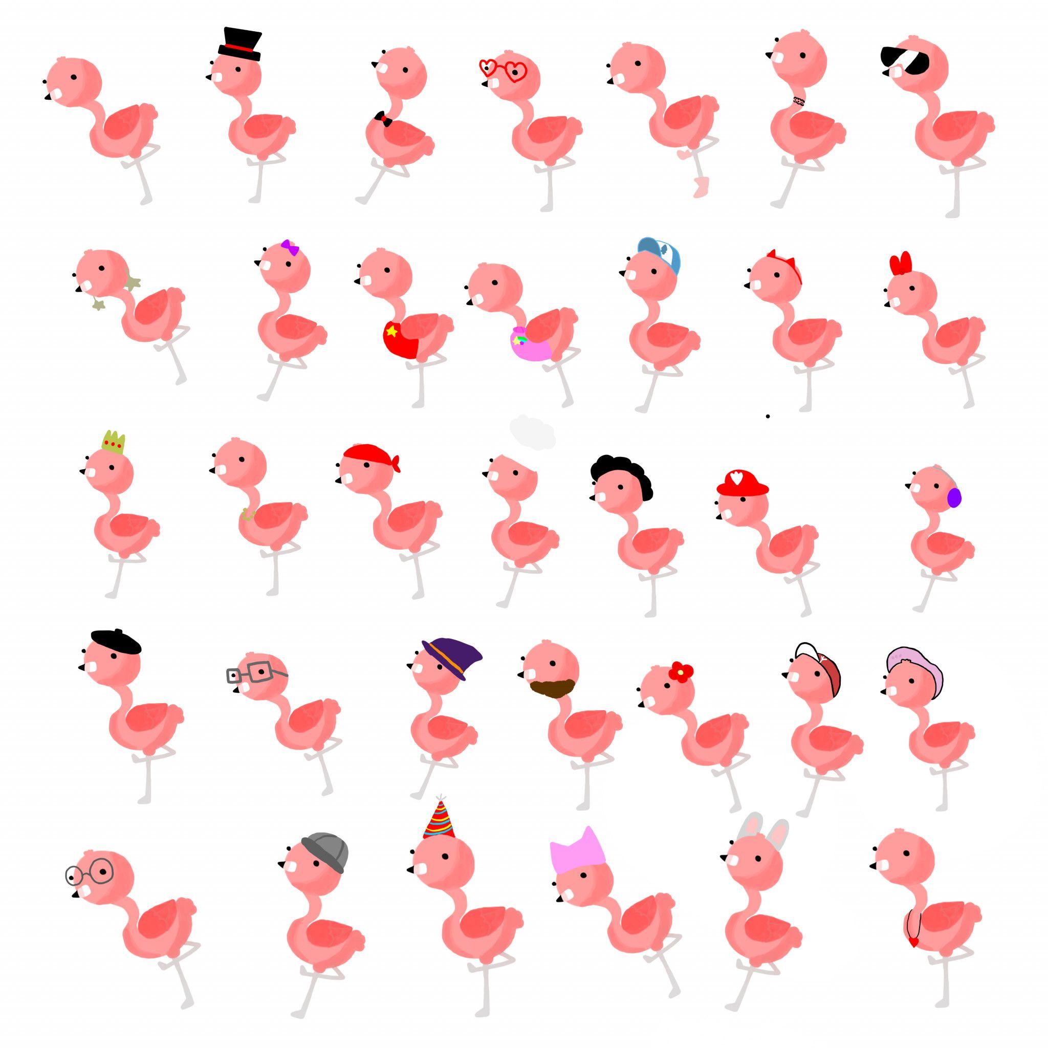 2048x2048 Flamingo Wallpaper
