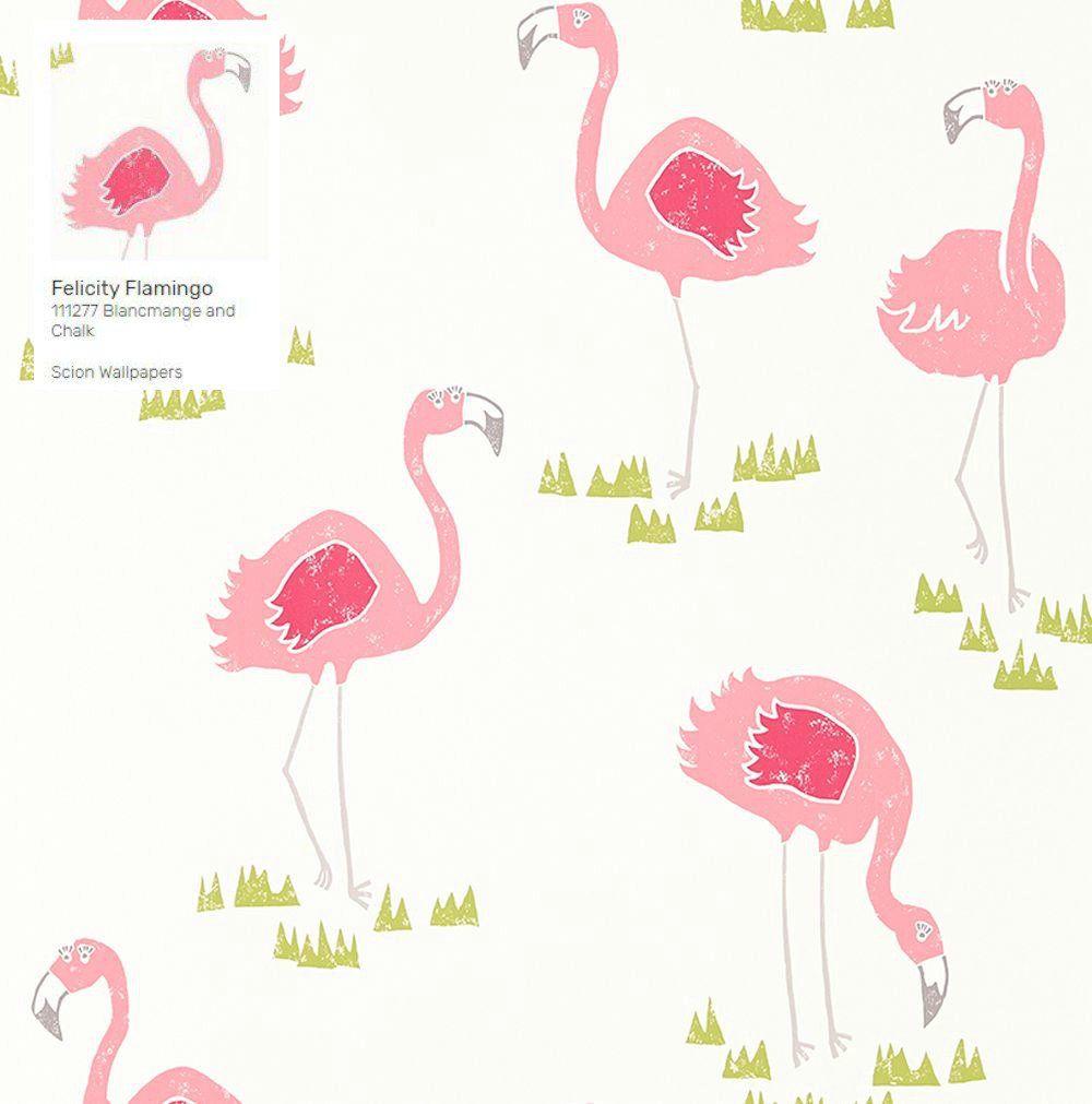 1000x1011 Wallpaperdirect's Felicity #Flamingo #wallpaper