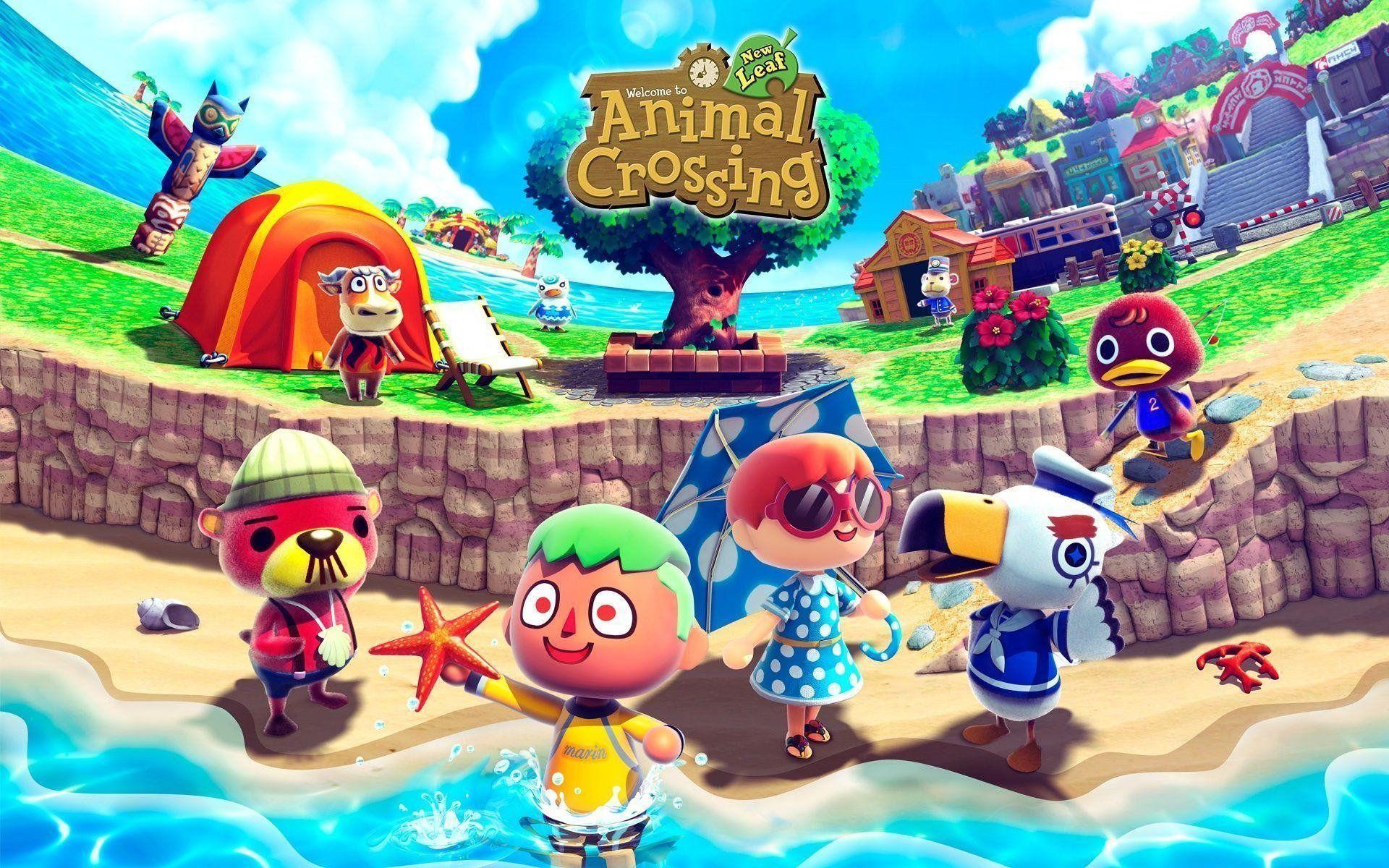 1920x1200 Animal Crossing: New Leaf Summer HD Wallpaper. Background Image