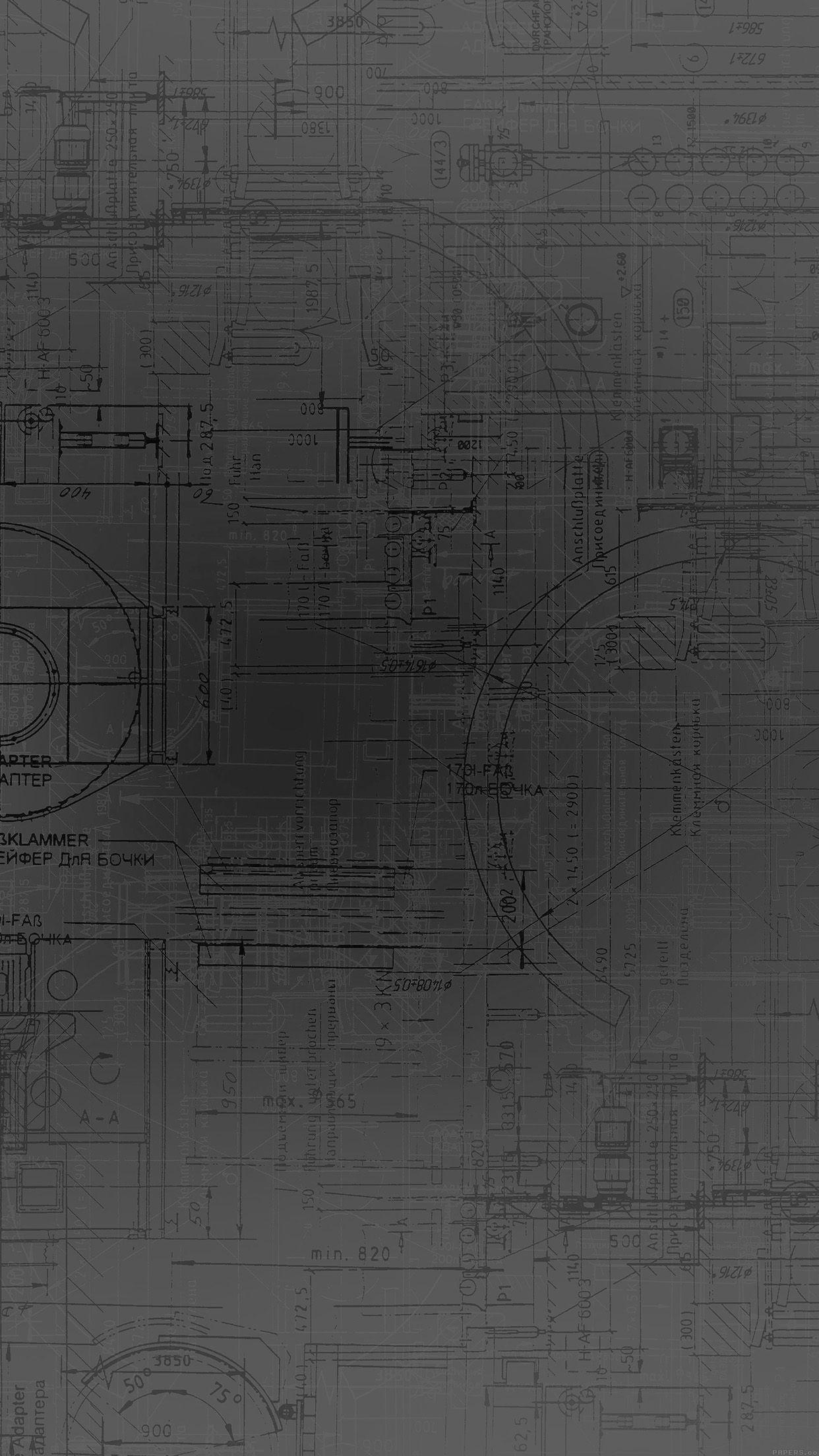 1242x2208 Brainstorming Abstract Pattern Dark Wallpaper