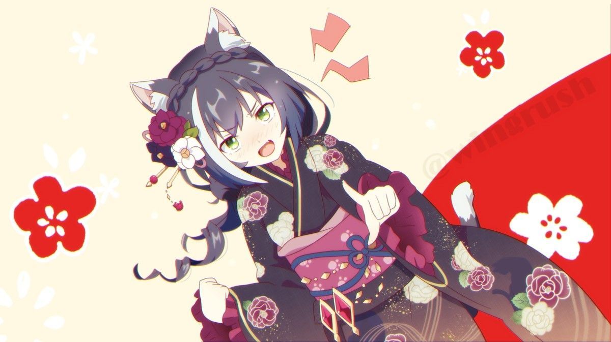 1200x673 Anime girls princess connect redive kyaru japanese Custom Gaming Mat Desk
