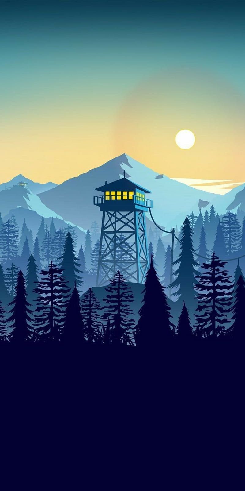 800x1600 Firewatch, destiny, forest, mountains, HD phone wallpaper