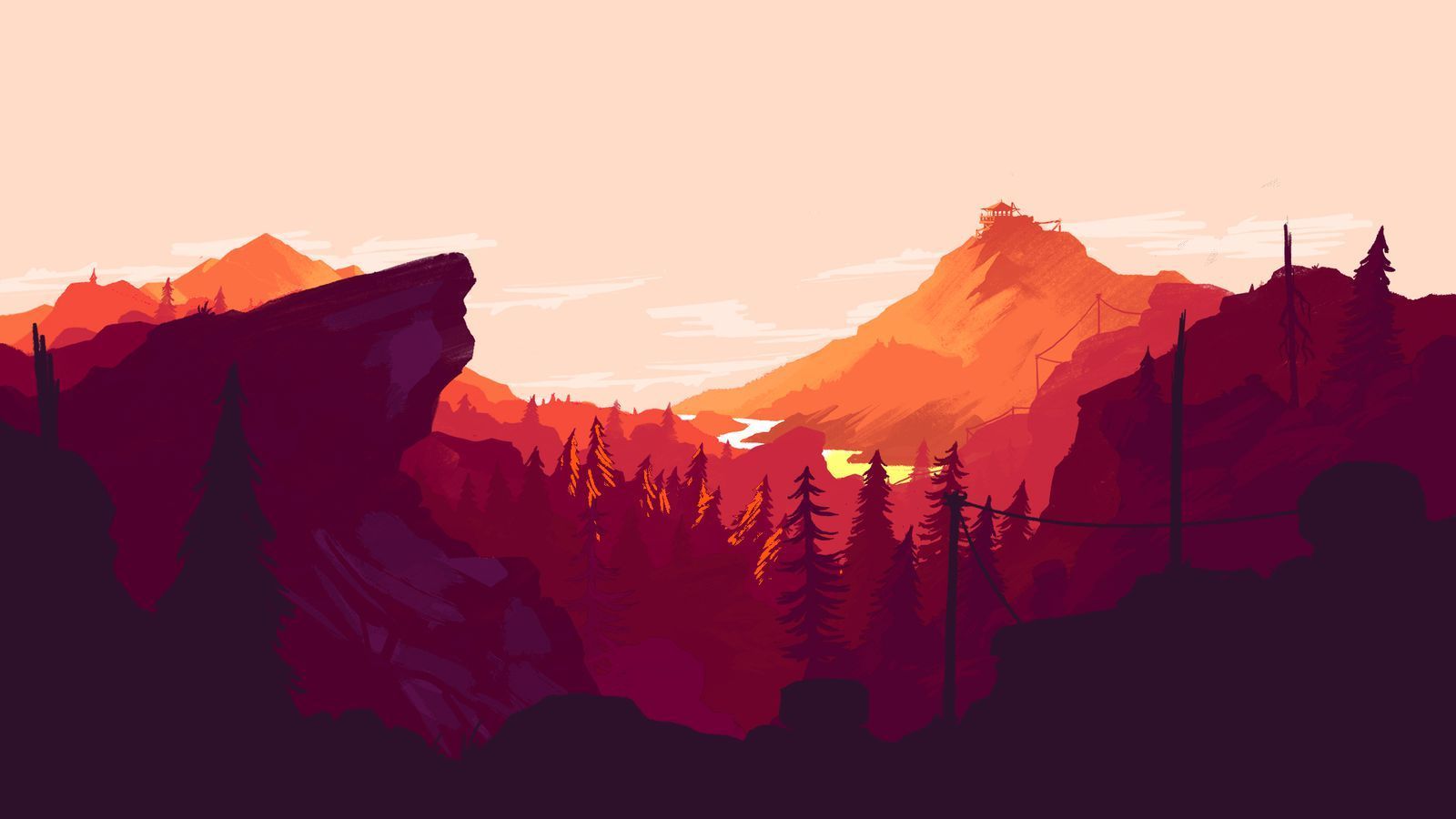1600x900 Firewatch Dual Monitor Wallpaper Club