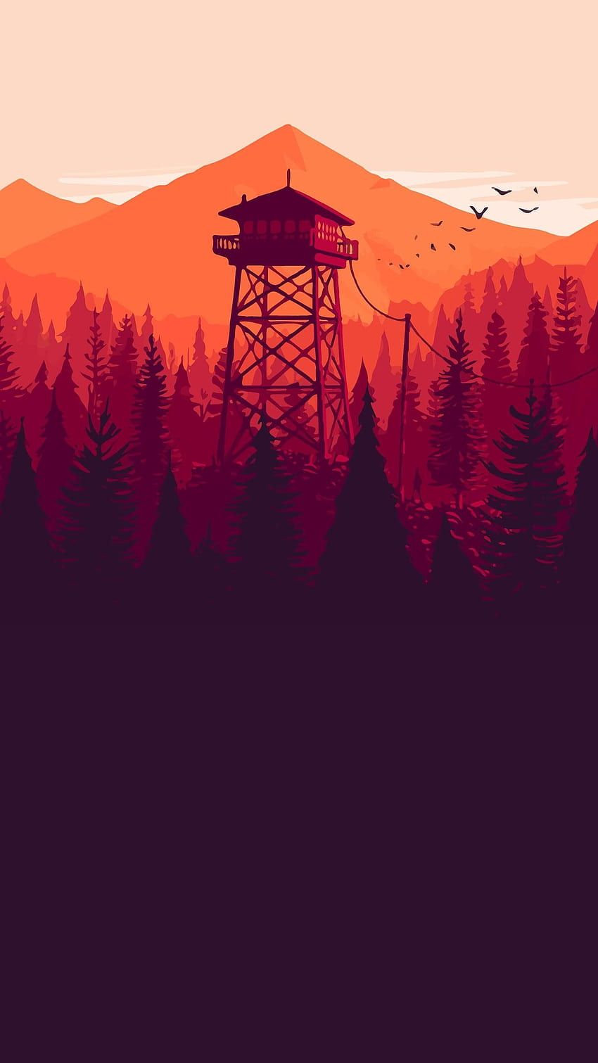 850x1511 Firewatch Mobile (1440p 16:9). Smart Phone HD phone wallpaper