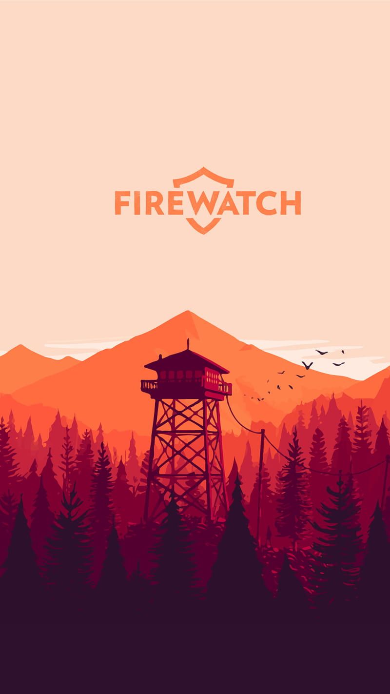 800x1423 Firewatch, forest, game, grunge, indie, minimal, minimalism, nature, HD phone wallpaper