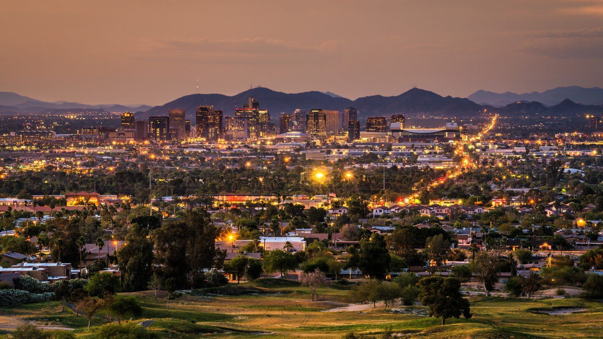 1920x1080 Phoenix Arizona Cityscape Background Wallpaper 121418