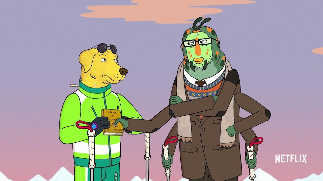 1280x720 BoJack Horseman Season 4: Mr. Peanutbutter Learns to Ski