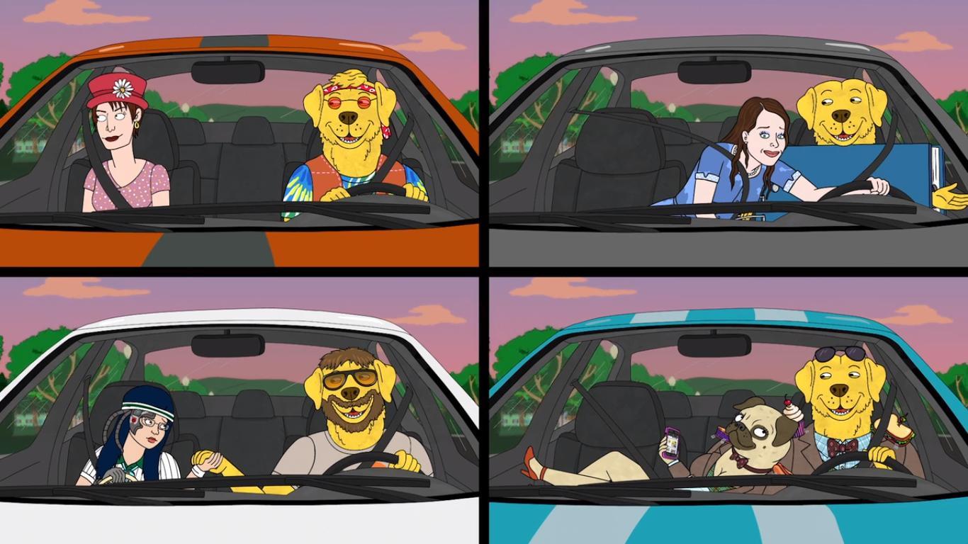 1366x768 BoJack Horseman Mr. Peanutbutter's Boos (TV Episode 2018)