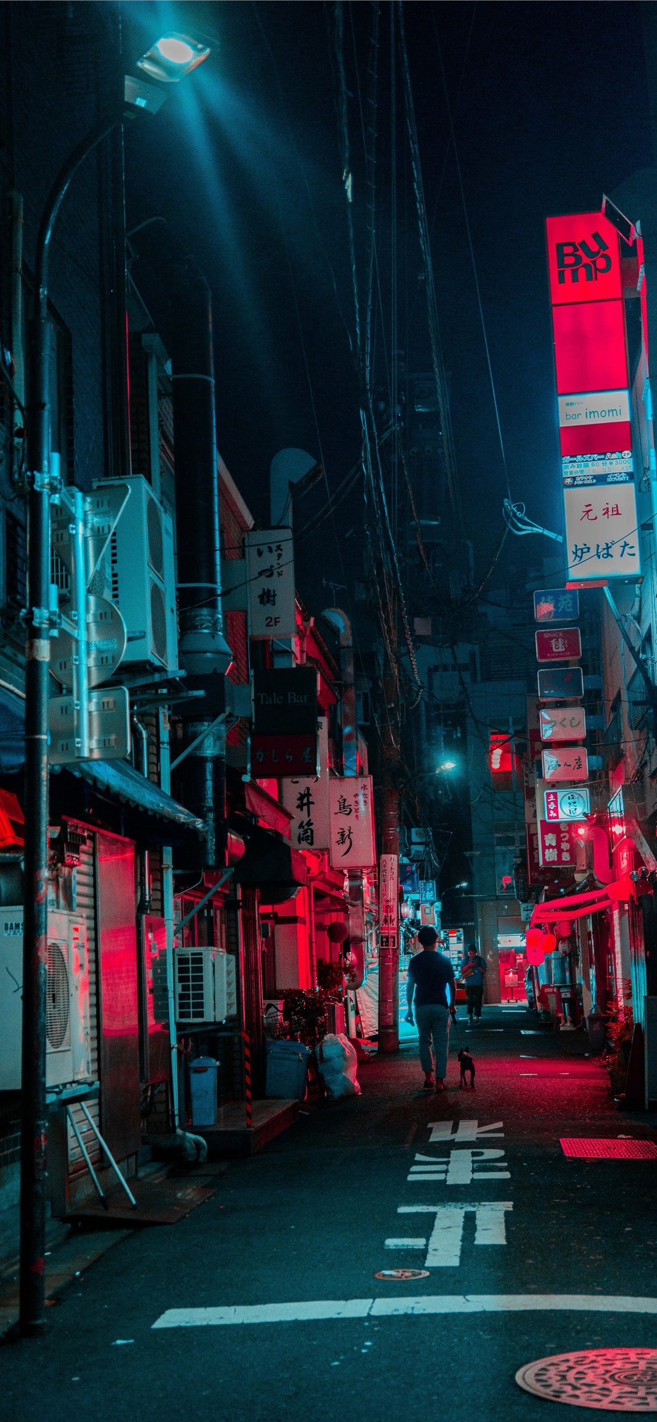 1284x2778 red light district iPhone Wallpaper Free Download