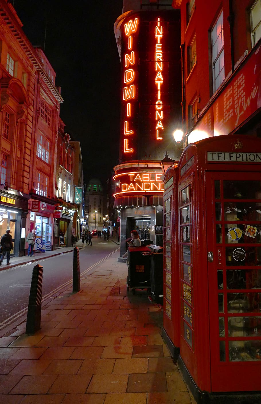 910x1409 HD wallpaper: red light, district, soho, london, table dancing, red booth