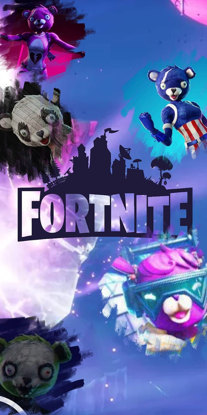 800x1600 Fortnite Bears, moving, poison, HD phone wallpaper