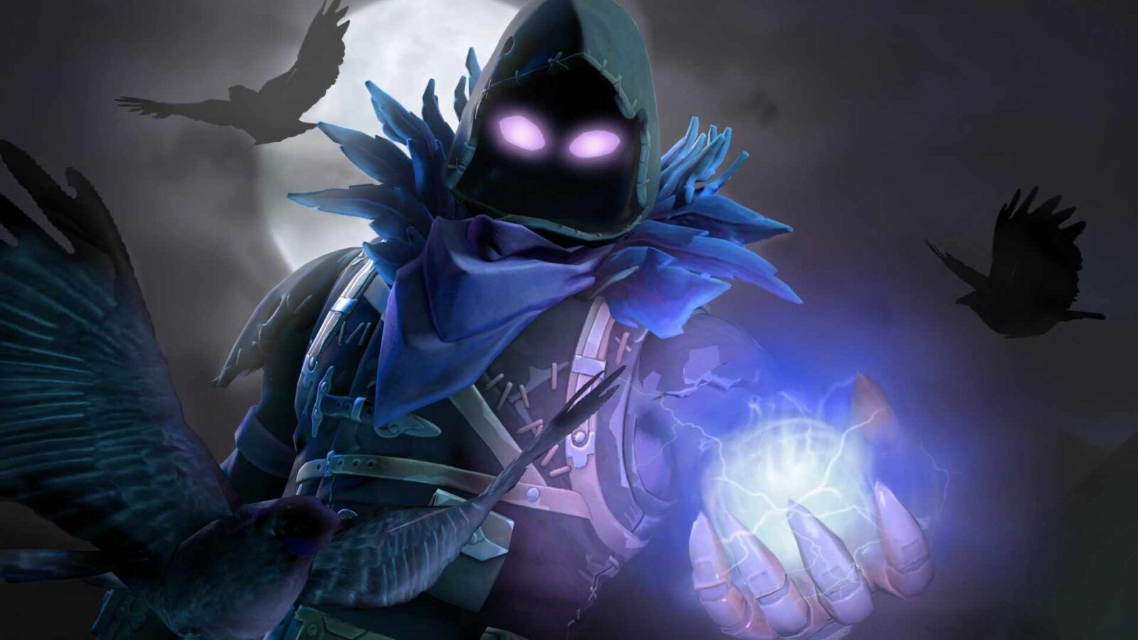 1600x900 Fortnite Raven Skin Moon Live Wallpaper