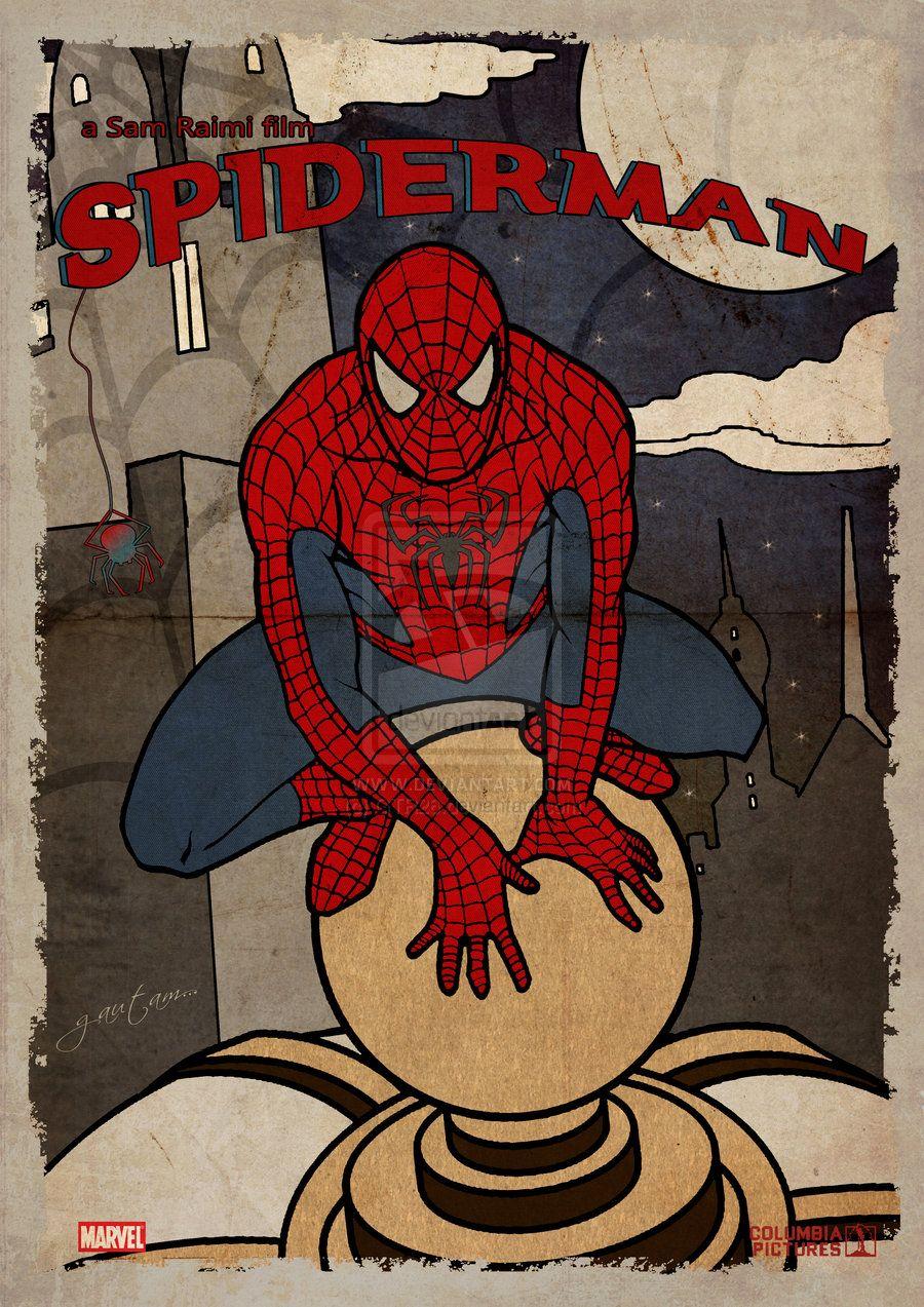 900x1273 Spiderman Vintage Poster by GTR26. Marvel poster