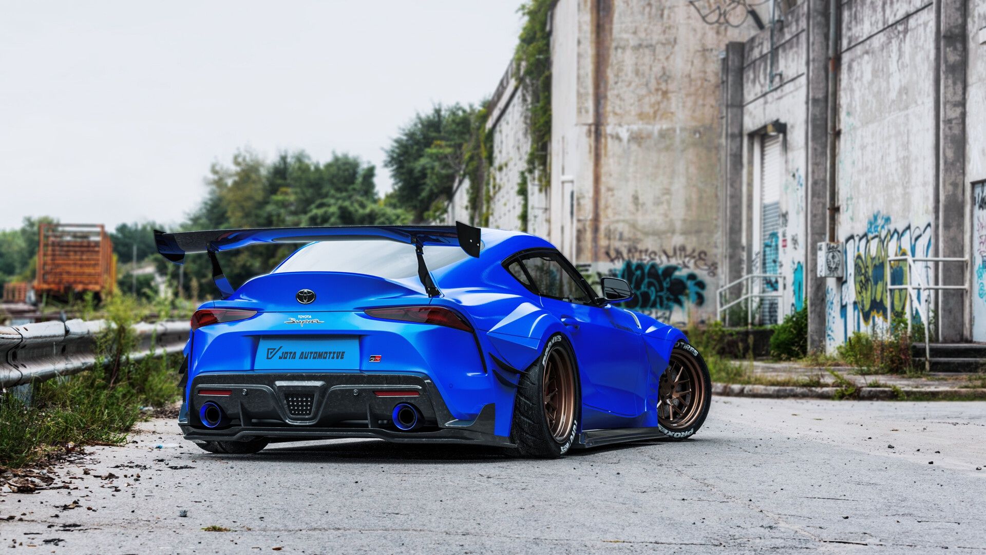 1920x1081 Wallpaper machine, auto, blue, Toyota, Supra, Transport & Vehicles, Javier Oquendo, by Javier Oquendo for mobile and desktop, section toyota, resolution 1920x1081
