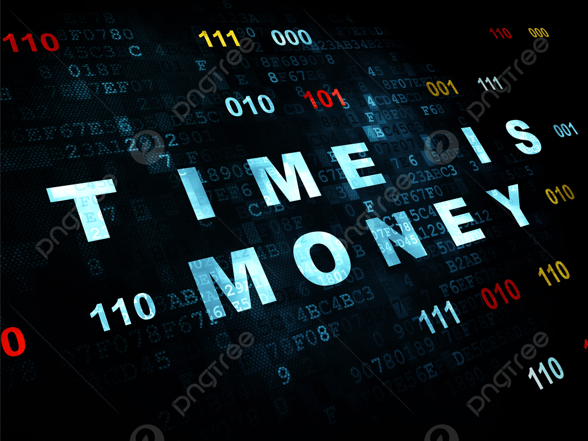 1200x900 Digital Background Depicting The Concept Of Time Equals Money On A Timeline Photo And Picture For Free Download
