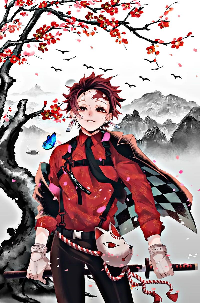 800x1210 Kamado Tanjiro, anime, boy, demon slayer, kimetsu no yaiba, tanjiro kamado, HD phone wallpaper