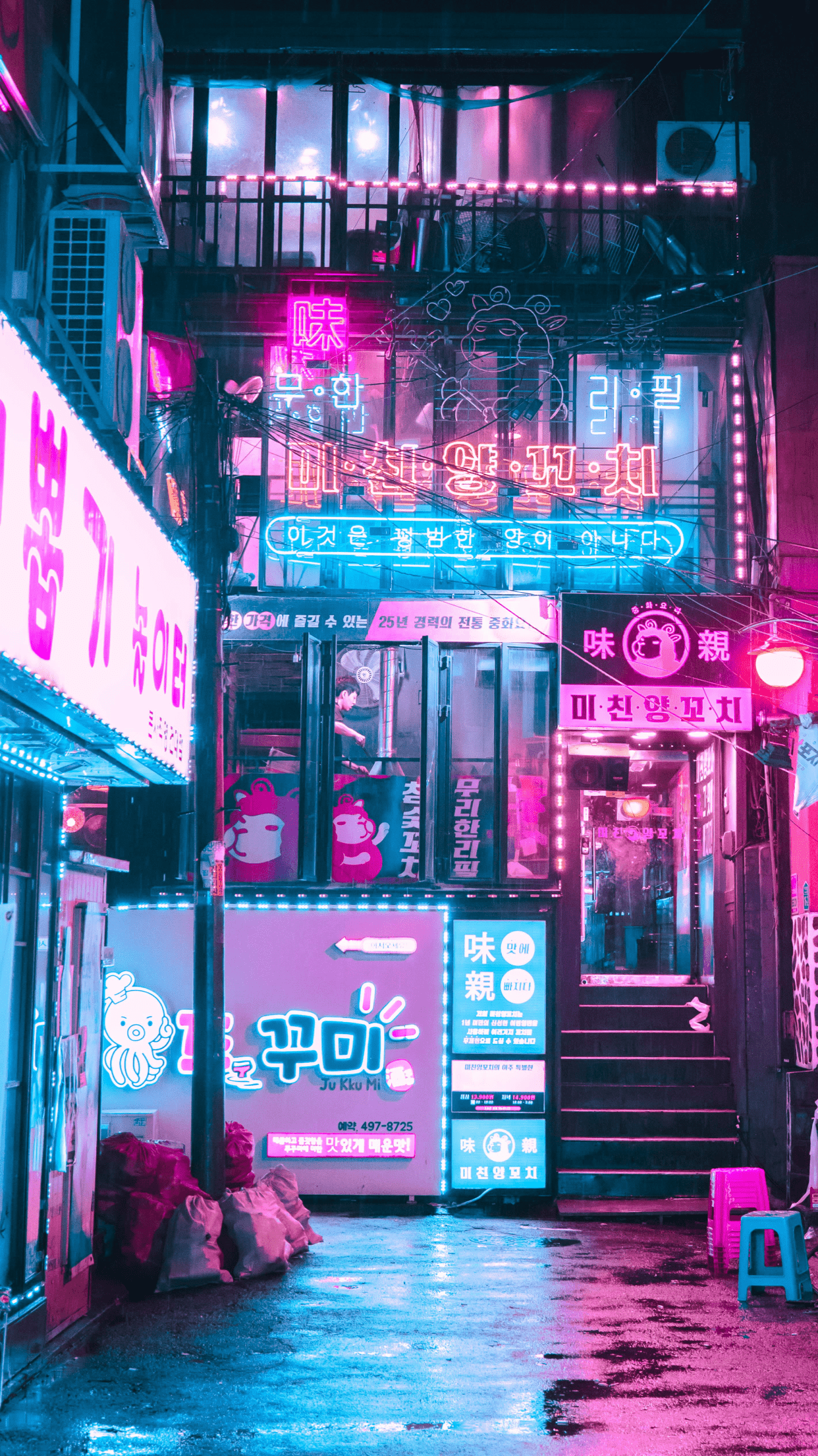 2048x2048 Longing Cyberpunk Neon Lights 4k Ipad Air HD 4k Wallpapers  Images Backgrounds Photos and Pictures