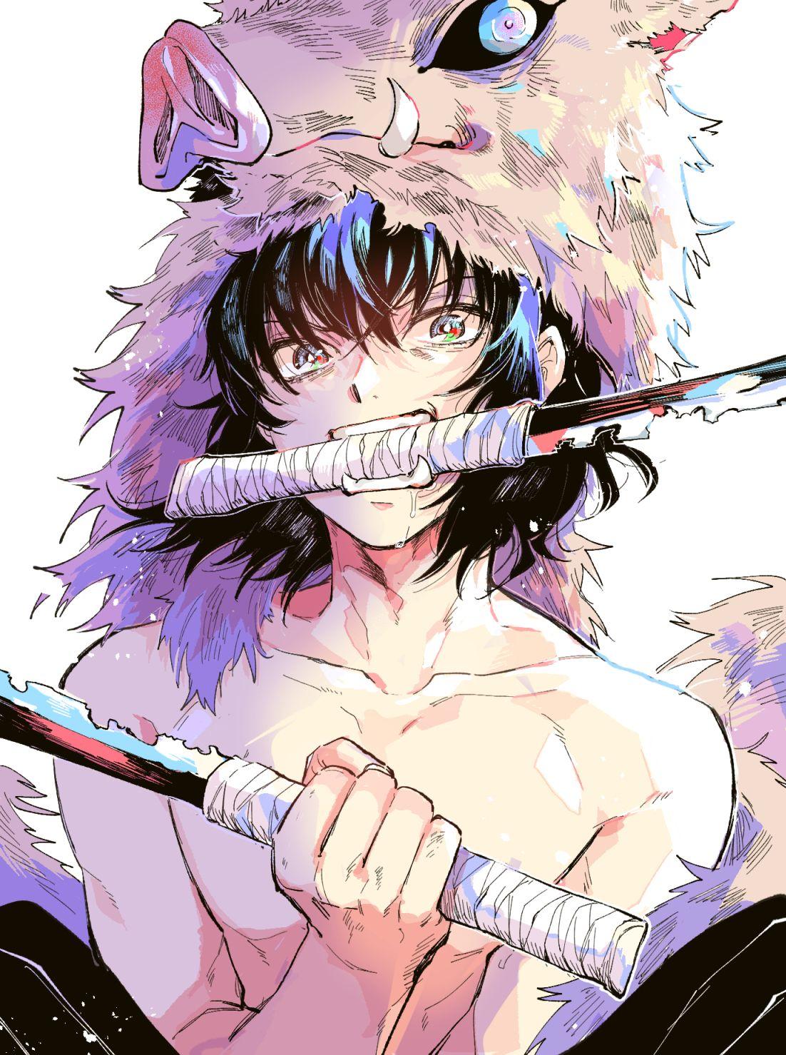 1102x1479 Inosuke Hashibira Demon Slayer Wallpaper