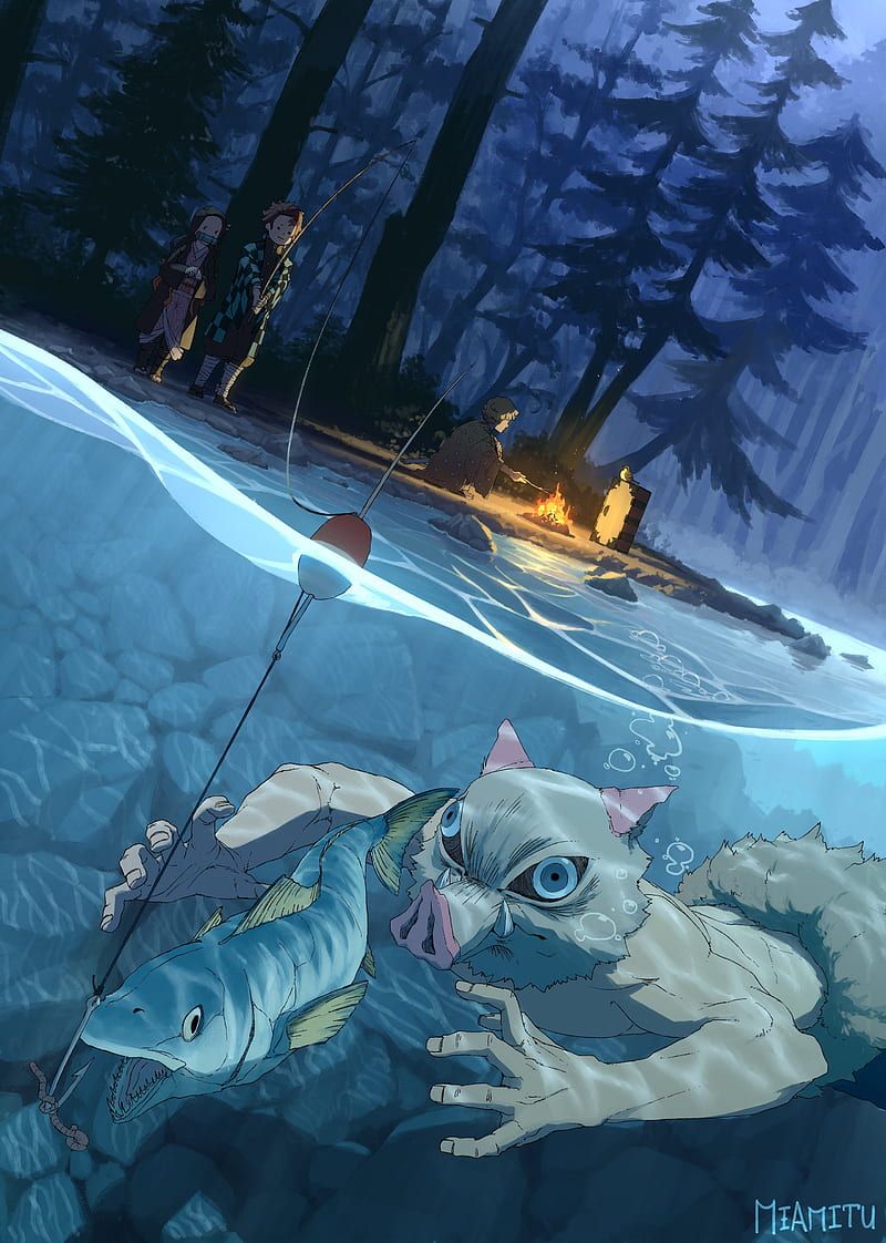 800x1122 Kimetsu no yaiba, inosuke, tanjiro, HD phone wallpaper