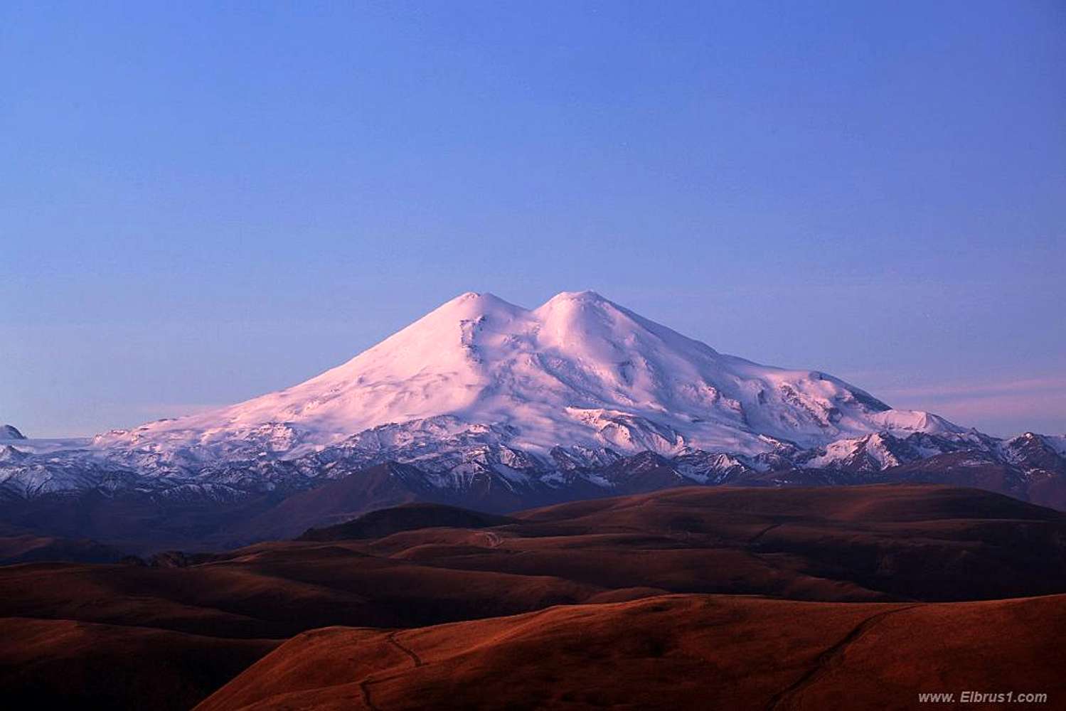 1499x1000 Mt. Elbrus North side view : Photo, Diagrams & Topos