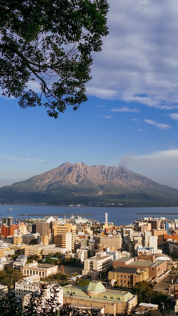 750x1334 Wallpaper From Kagoshima look to the Sakurajima, Japan 1920x1440 Picture, Image