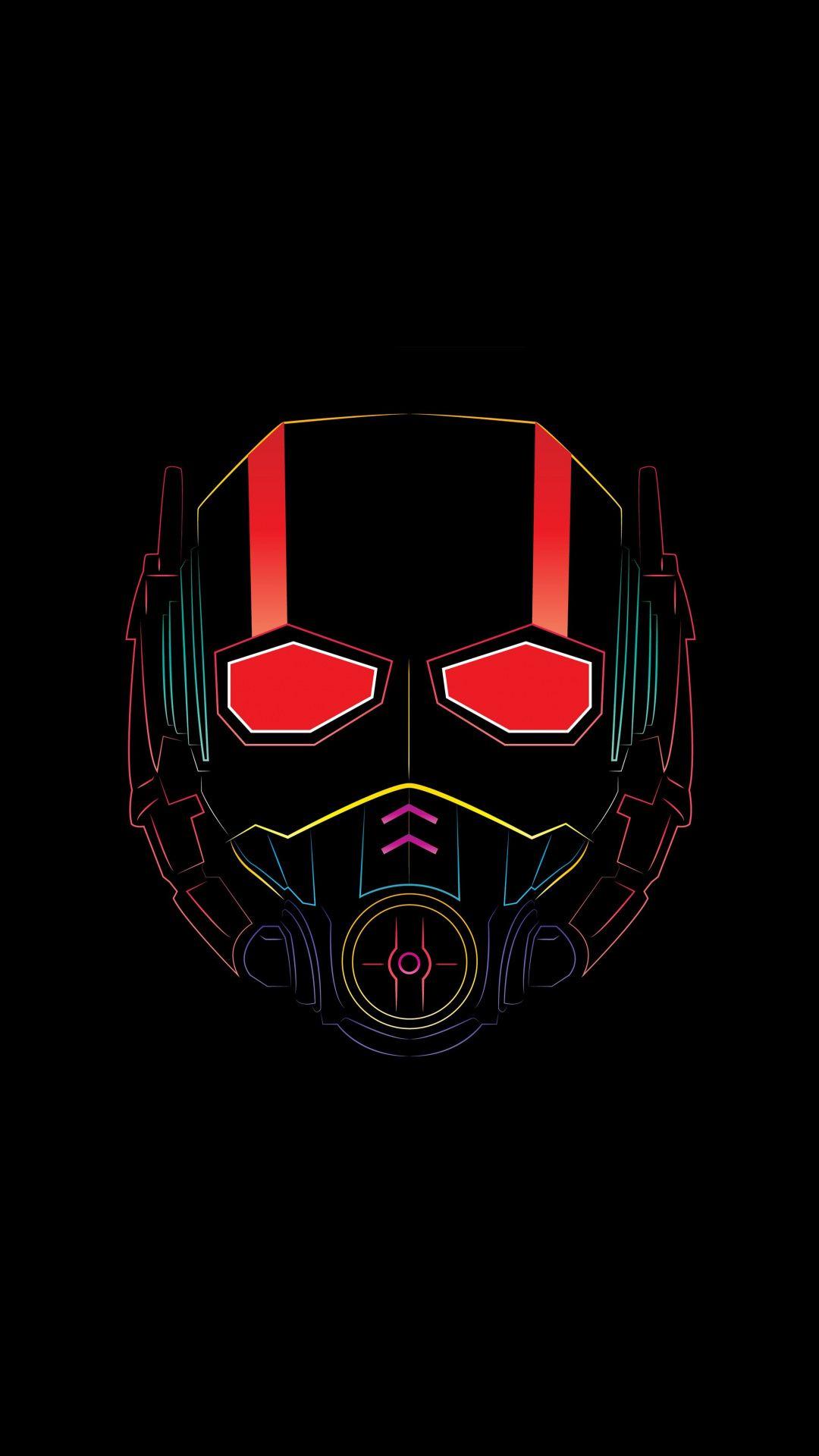 1080x1920 Ant Man, Mask, Superhero, Minimal Wallpaper. Minimal Wallpaper
