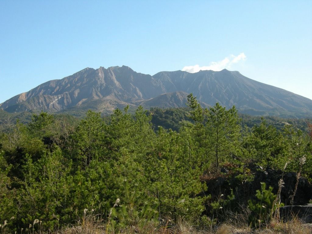 1024x768 Kagoshima Shi Sakurajima Japan 20081228