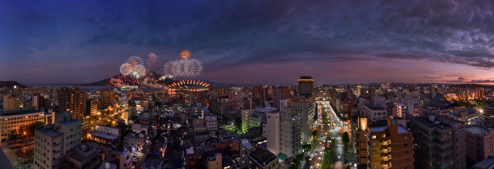 1703x584 Lighting up the night skies of Kagoshima! How to best enjoy Kyushu's largest fireworks display. Highlights. VISIT KAGOSHIMA CITY. Official Tourist Information Site