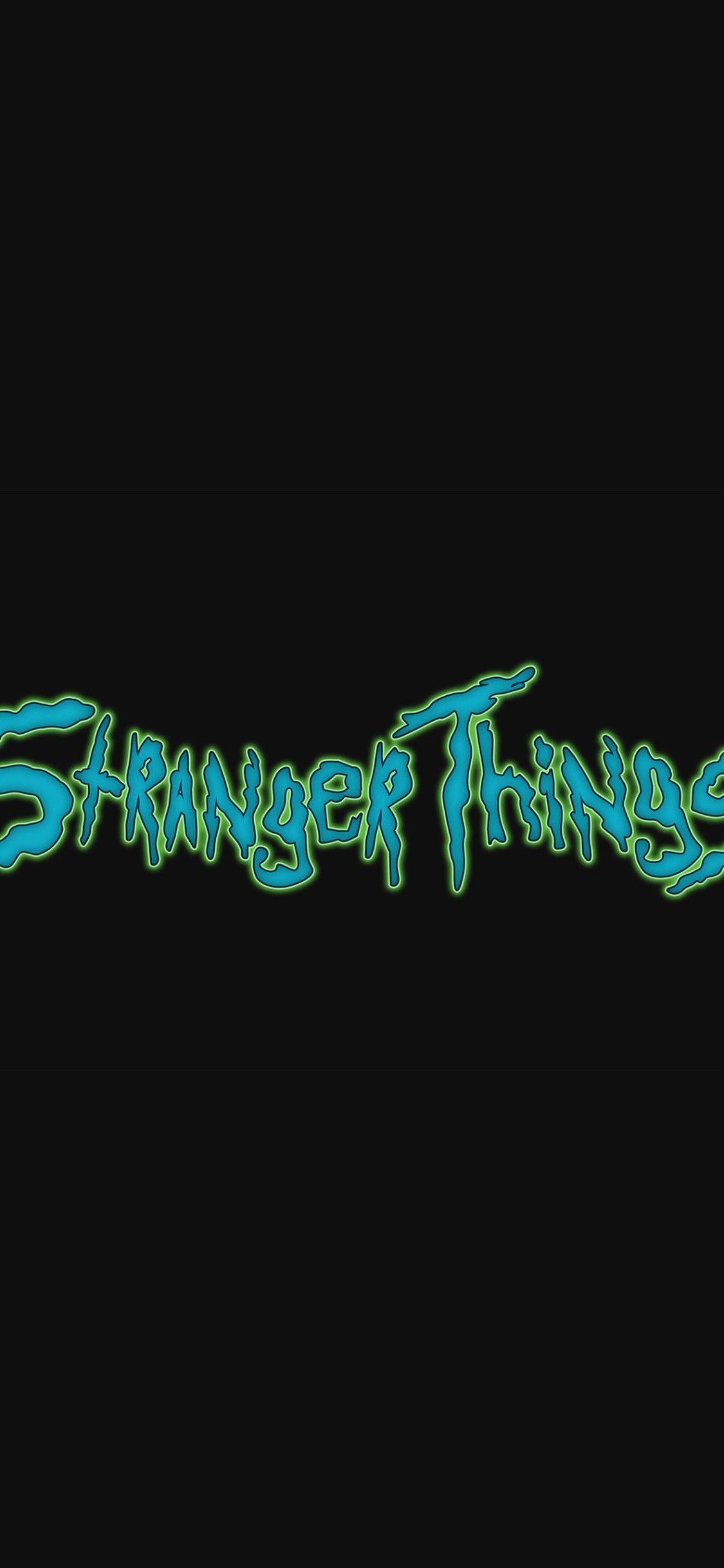 1125x2436 Stranger Things Creative Logo 4k iPhone XS, iPhone 10